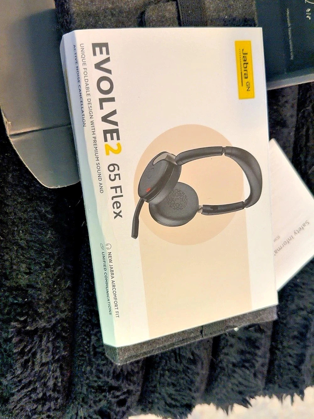 Jabra Evolve2 65 Flex Wireless On-Ear Headset Black